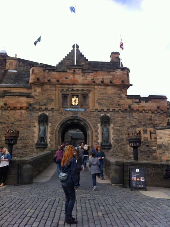 The entrance to Edinburgh Castle